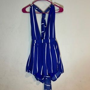 Small halter top short romper